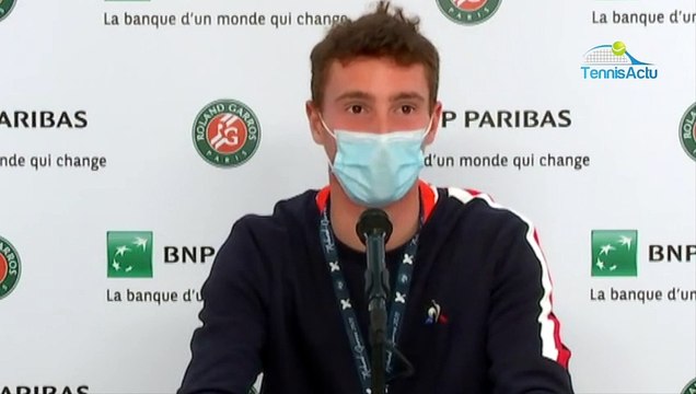Roland-Garros 2020 - Ugo Humbert : Il faut que je fasse plus mal, Je sais que je peux le faire, mais il faut l'automatiser un peu plus et travailler dans de sens