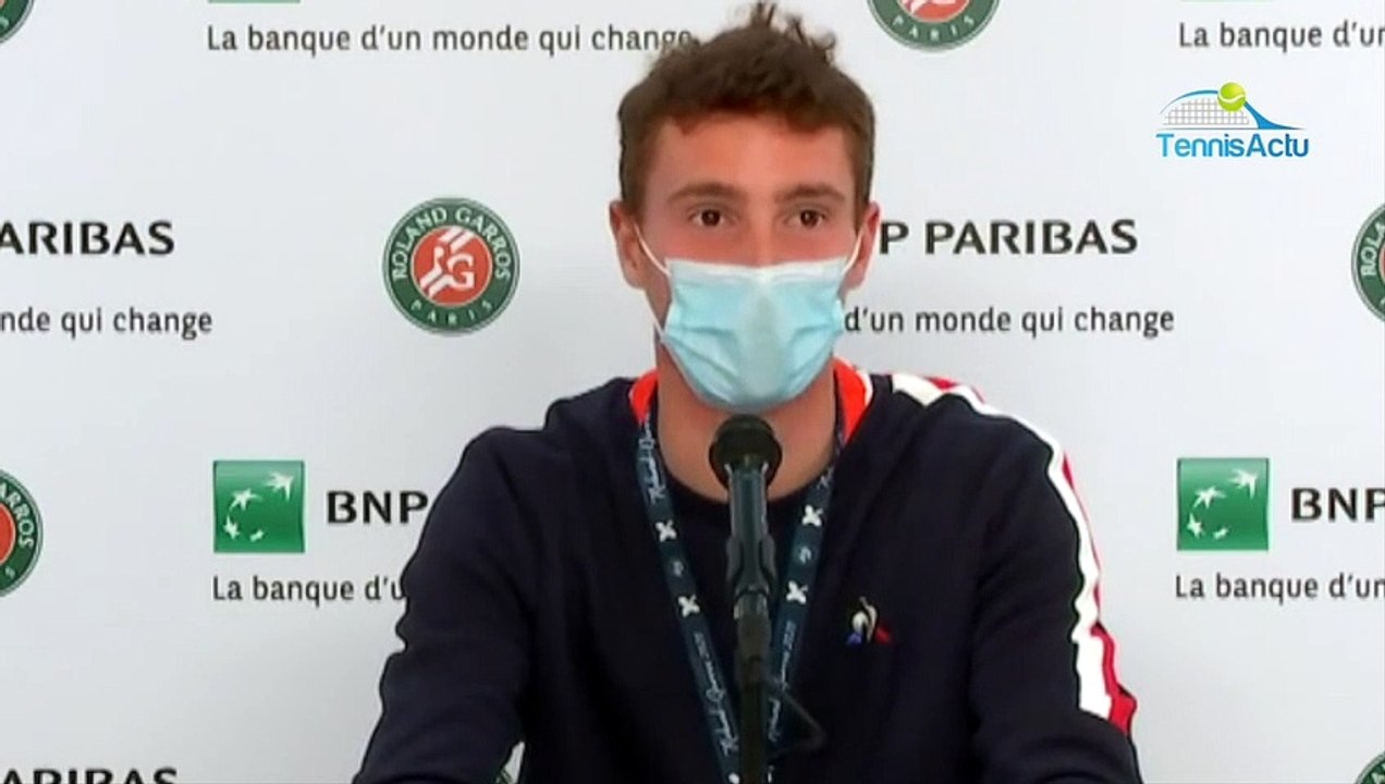Roland-Garros 2020 - Ugo Humbert : "Il faut que je fasse plus mal, Je sais que je peux le faire, mais il faut l'automatiser un peu plus et travailler dans de sens"