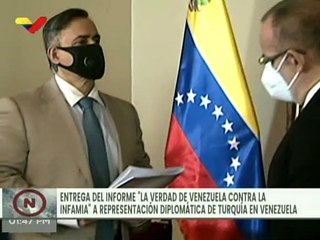 Entrega de informe "La Verdad de Venezuela Contra la Infamia" a representación diplomática de Turquía