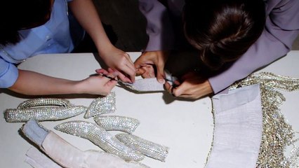 86,400 Crystals, 579 Yards of Chain, and Hours of Hand Stitching: Area Takes Apart Its Show-Stopping Bustier