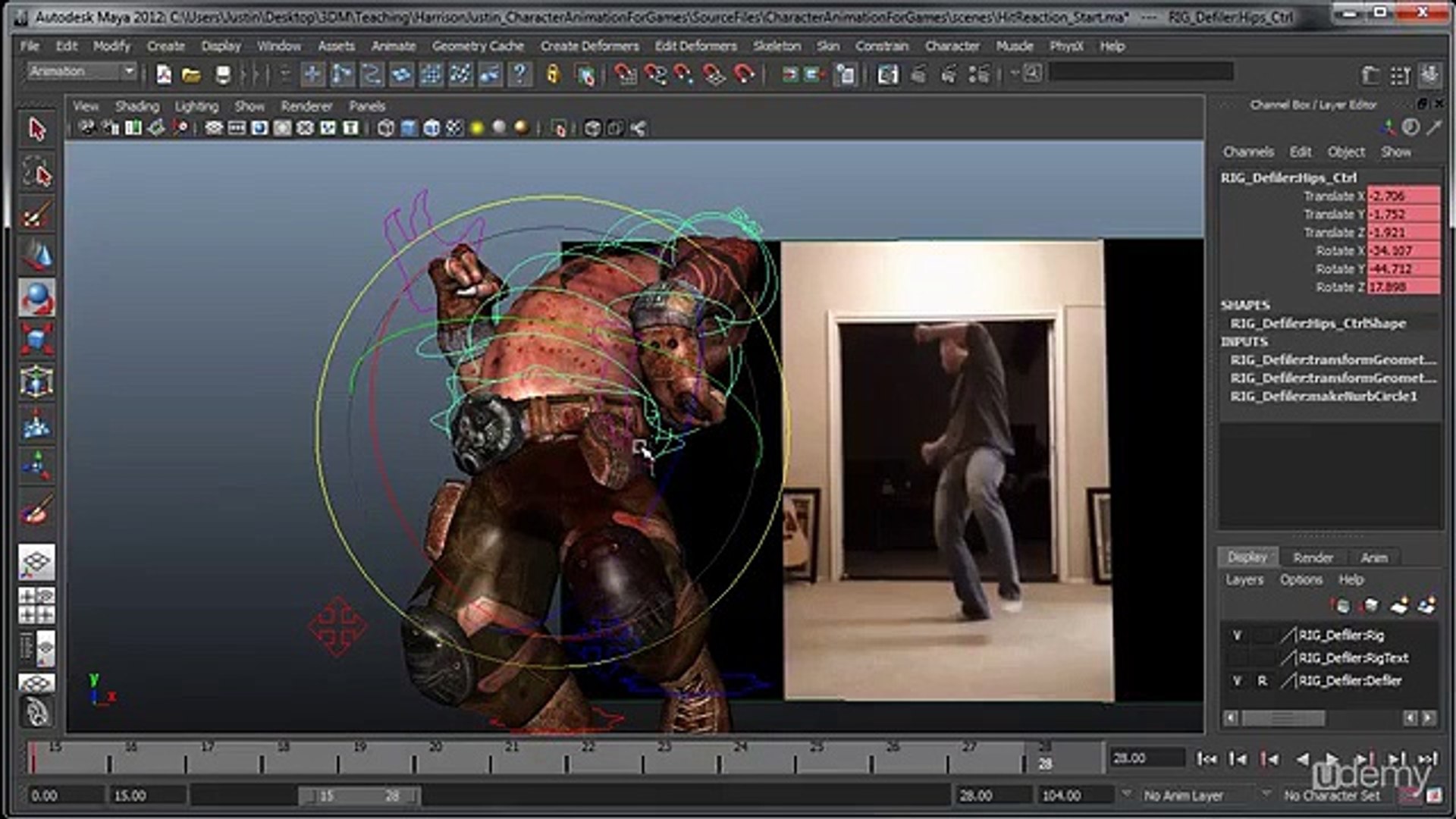 ⁣Learn Character Animation for Games using Maya Base Poses 03