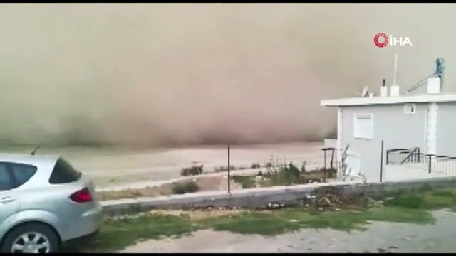 Konya’yı kum fırtınası vurdu!