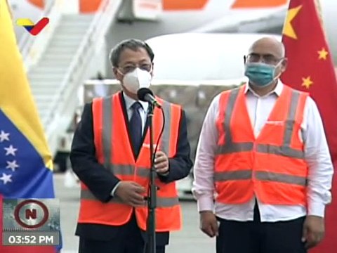 Arriban al país más de 15 TON de insumos médicos y medicinas desde China para enfrentar la COVID-19