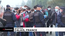 انجام بزرگترین عملیات جابجایی پناهجویان در ۴ سال گذشته توسط پلیس فرانسه