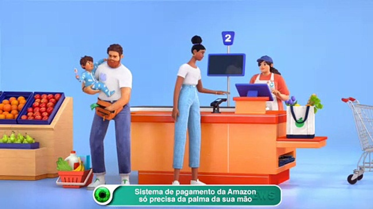 Sistema de pagamento da Amazon só precisa da palma da sua mão