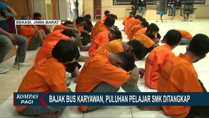 Membajak Bus Untuk Tawuran, 38 Pelajar SMK Ditangkap Polisi!