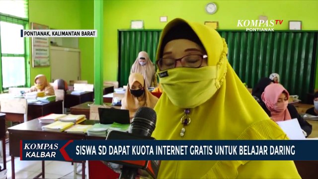 SDN 31 Pontianak Barat Bagikan Kuota Internet Gratis untuk Siswa Belajar Online