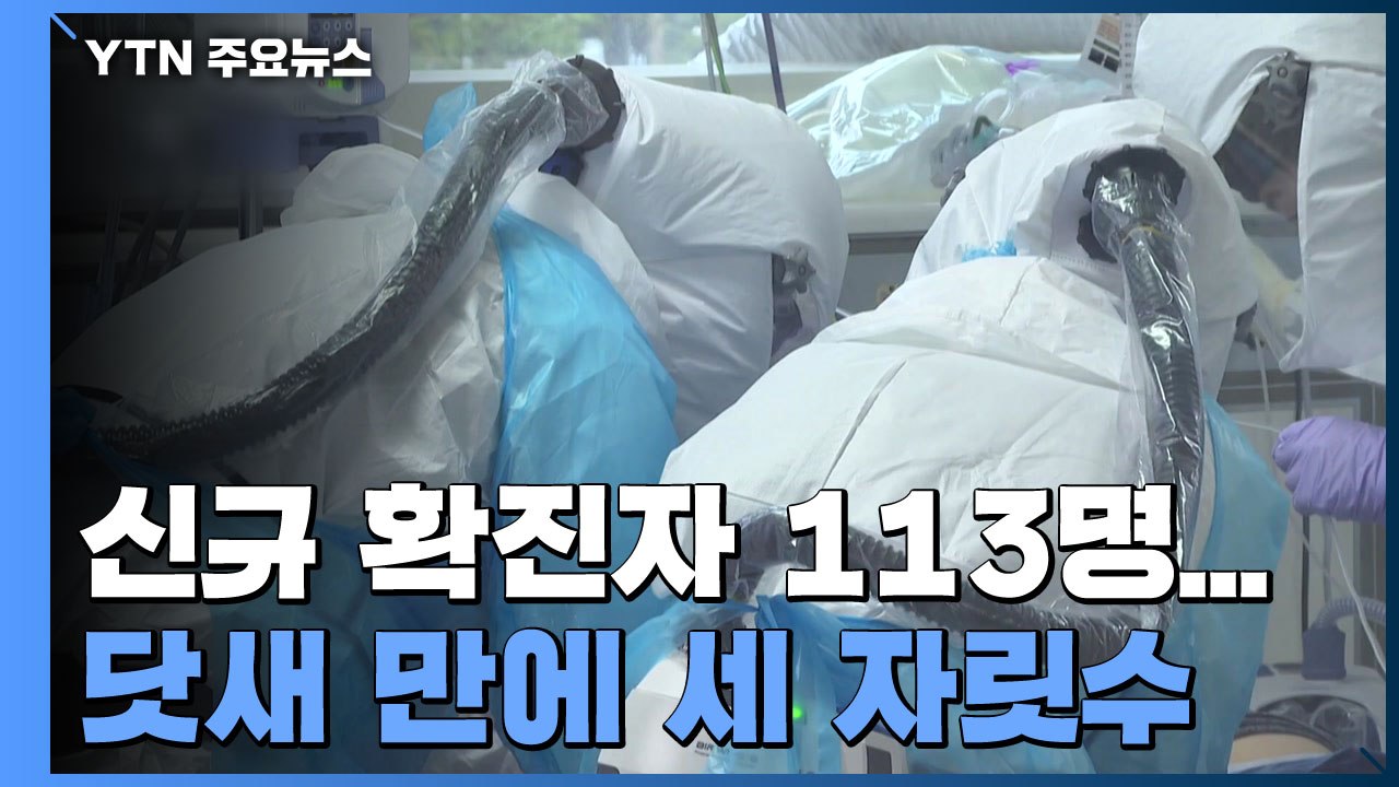 코로나19 신규 확진자 113명...닷새 만에 세 자릿수 / YTN