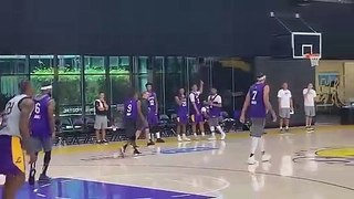 LeBron James & Anthony Davis 1st Lakers Practice!