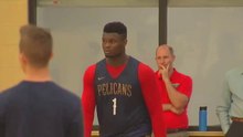 Zion Williamson & Lonzo Ball Alley-Oop In Pelicans Practice!