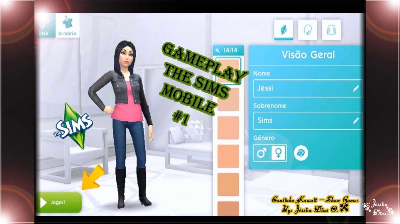 GamePlay #1 - The Sims Mobile (Celular)