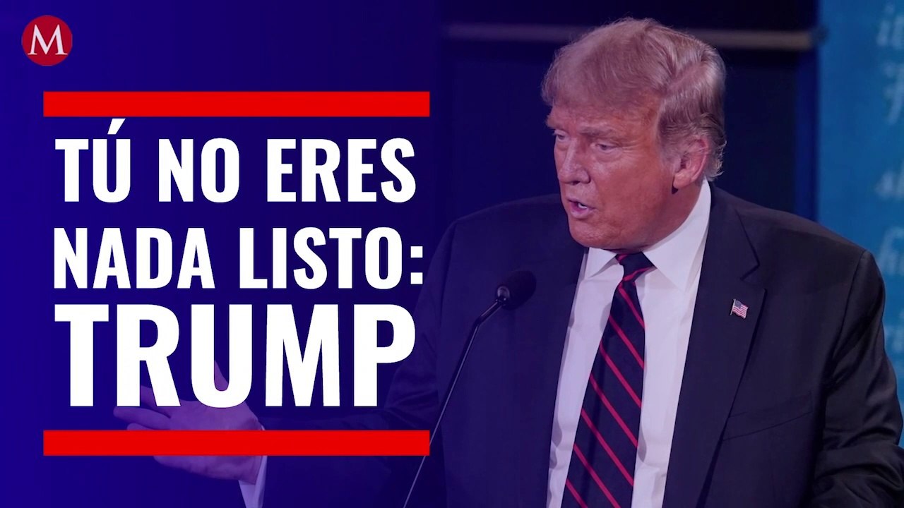 Tú no eres nada listo, fuiste de los peores estudiantes: Trump a Biden