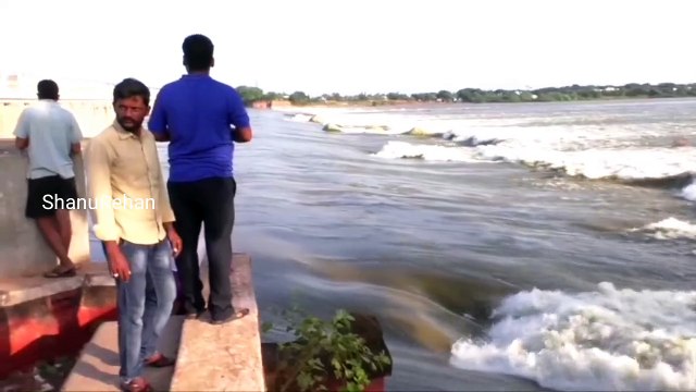 Beautiful view of the Nellore Penna water flow