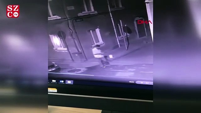 Kayınvalidesinin evini yakmaya çalışan damat kamerada