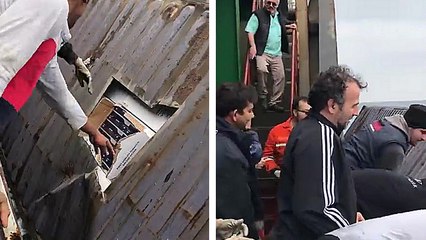 Des marins trouvent un conteneur rempli de cartouches de cigarettes en pleine mer