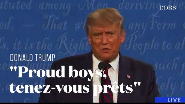 Donald Trump encourage les suprémacistes blancs Proud boys à se tenir prêts