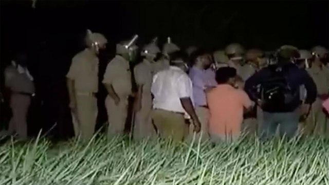 Hathras victim cremated amid tight security
