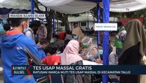 Ratusan Warga Ikuti Tes Usap Massal Di Kecamatan Tallo