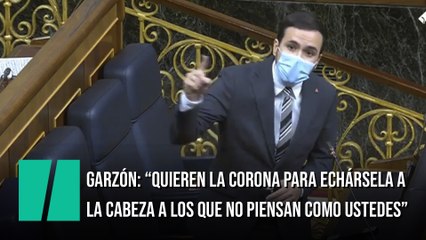 Garzón, al PP: "Quieren la corona para echársela a la cabeza a los que no piensan como ustedes"