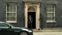 Boris Johnson departs 10 Downing Street for PMQs