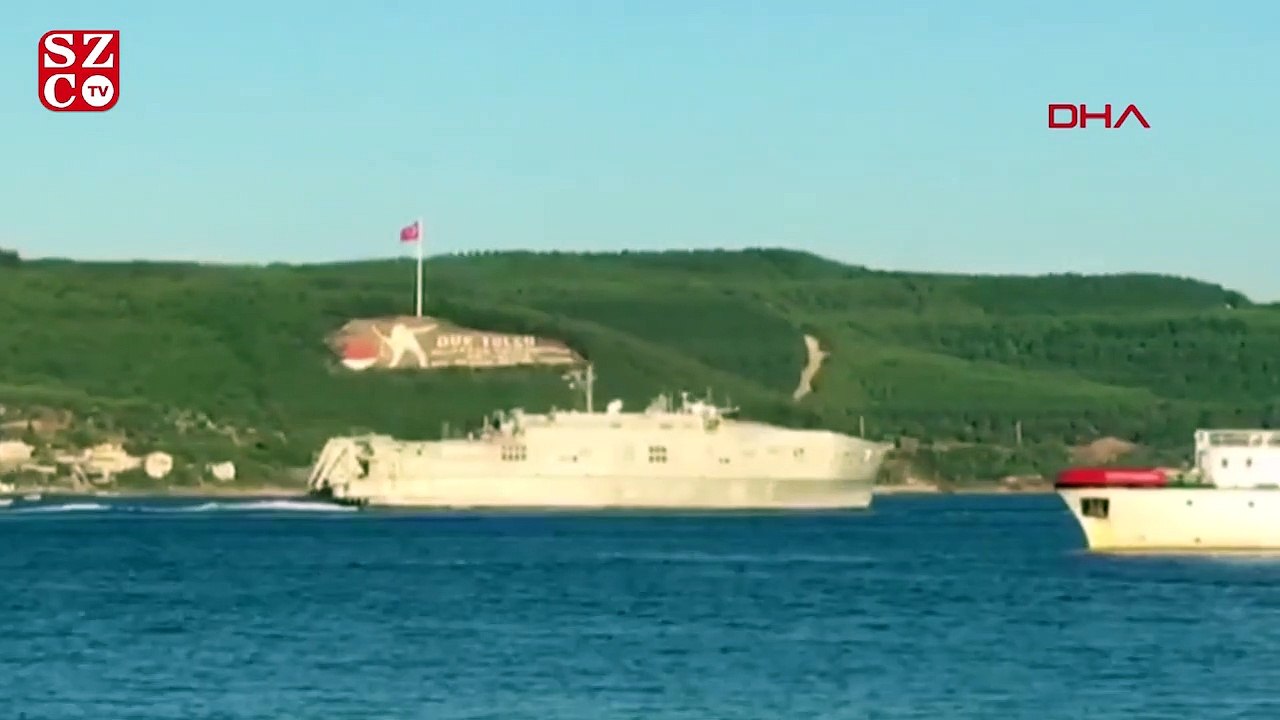 ABD savaş gemisi Çanakkale Boğazı'ndan geçti