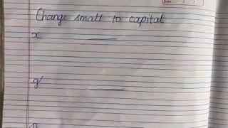 How to write small to capital alphabet | preschool | learn nursery kids| small kids learn and write | how to write cursive Alphabet