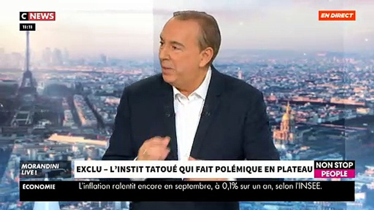 Ecoutez le témoignage de Sylvain, instituteur tatoué sur l'intégralité de son corps, qui répond dans "Morandini Live" aux parents qui ne veulent plus le voir enseigner - VIDEO