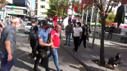 Aksaray'da ilginç intihar girişimi... “Ben çıkıyorum da sen niye çıkacaksın” tekmesi