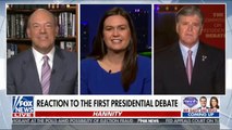 Biden's willingness to shut down the economy again! Sarah Sanders & Ari Fleisher on Sean Hannity great points about the first debate - Law & Order, Biden not giving answers out of weakness & more!