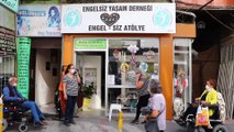 Engel-Siz atölyede hem sosyalleşiyor hem gelir elde ediyorlar - TEKİRDAĞ