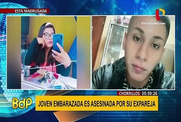 Embarazada fue asesinada por su expareja en Chorrillos