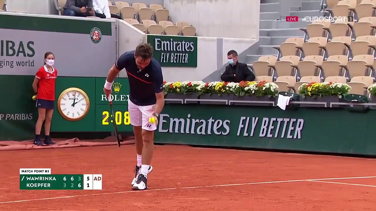 Wawrinka pas vraiment gêné par l'avion qui a passé le mur du son