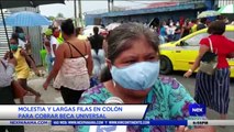 Molestia y largas filas en Colón para cobrar beca universal - Nex Noticias