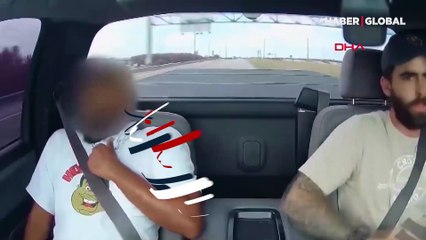 Diğer araca sinirlendi 9 el ateş açtı