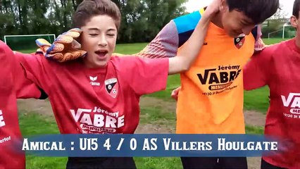 PREMIER CRI DE LA VICTOIRE POUR LES U15