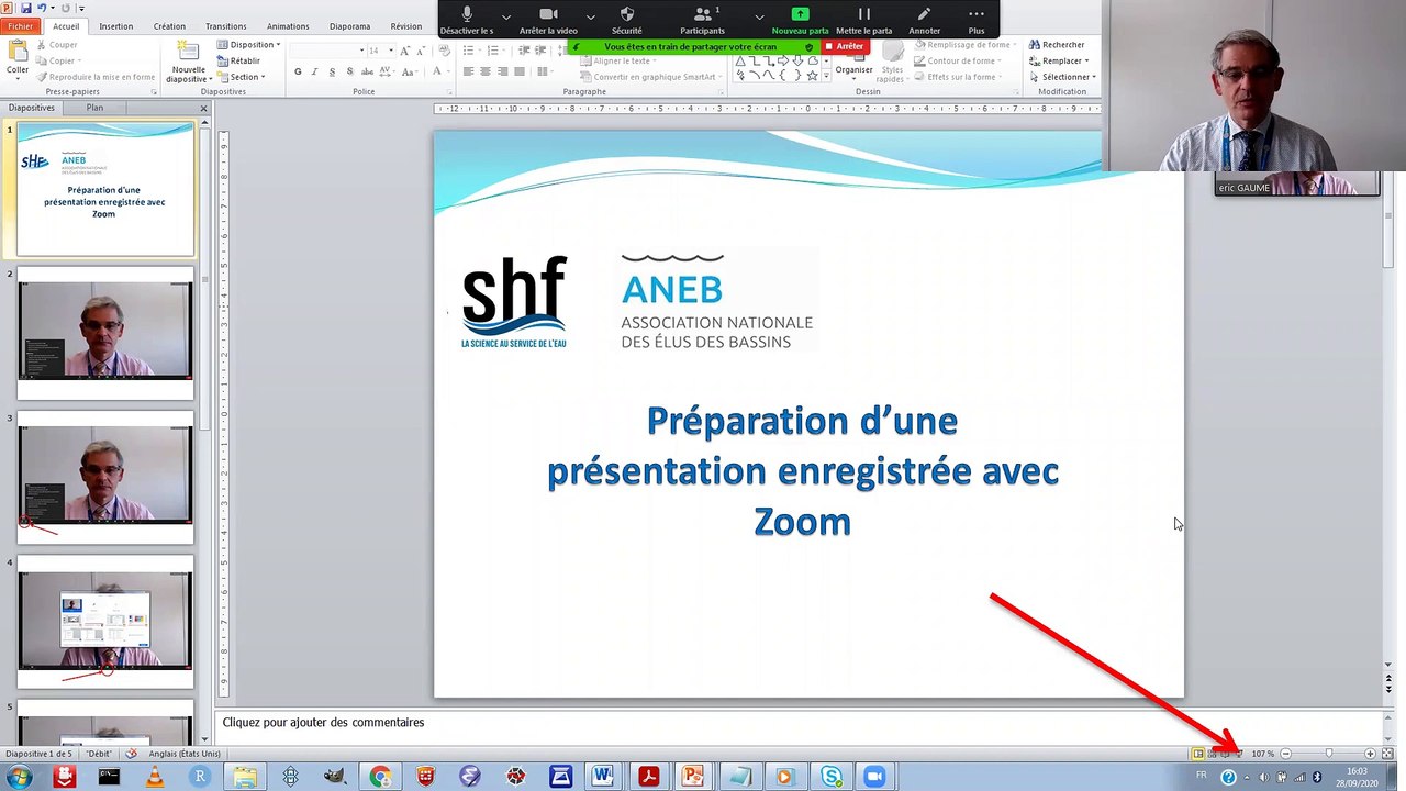 Tutoriel Présentation ZOOM