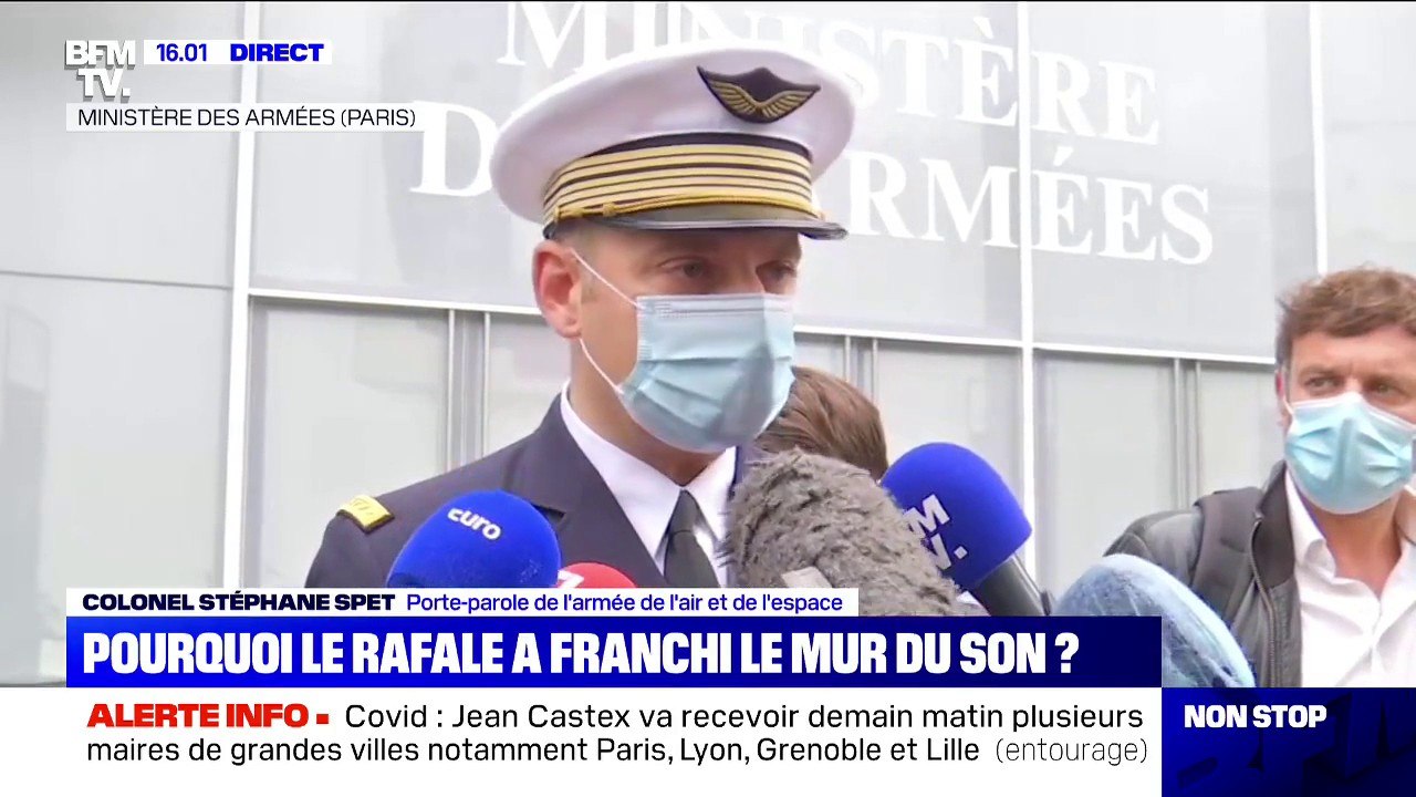 Porte-parole de l'armée de l'air: "Le rafale a eu ordre de passer supersonique pour intercepter" l'avion qui avait perdu le contact