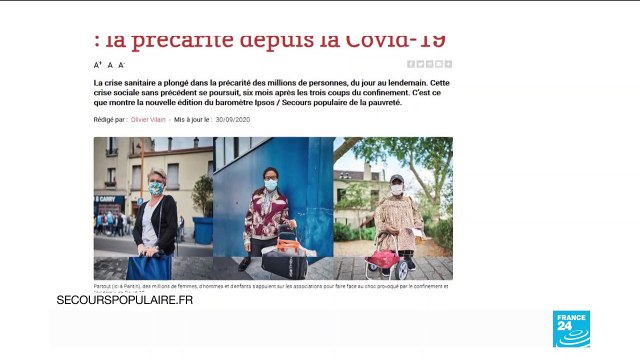 Covid-19 : le Secours populaire alerte sur une augmentation de la pauvreté en France