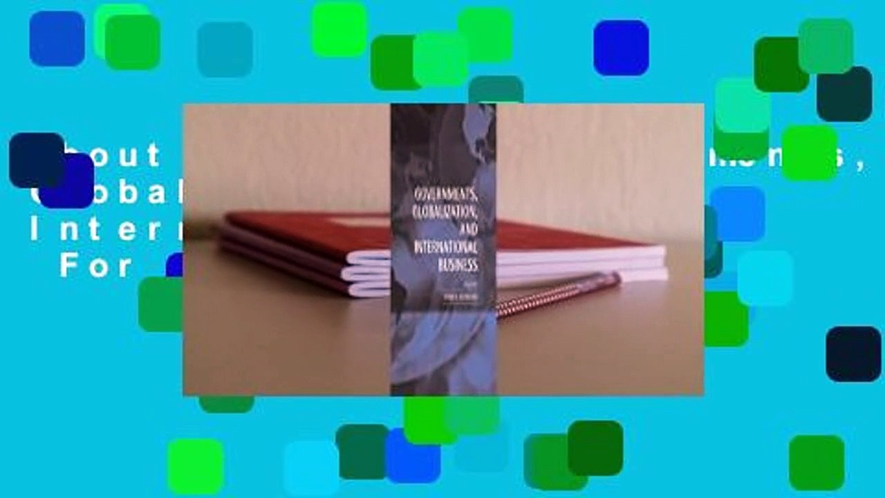 About For Books  Governments, Globalization, and International Business  For Kindle