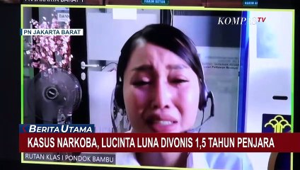 Air Mata Lucinta Luna Divonis 1,5 Tahun Penjara dan Denda Rp 10 Juta