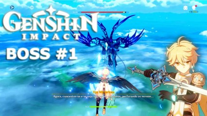 Jogo Grátis Genshin Impact - Boss Stormterror Gameplay PS4