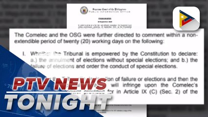 SC, COMELEC asked to comment on motion to nullify elections for 3 provinces