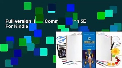 Full version  Risk Communication 5E  For Kindle