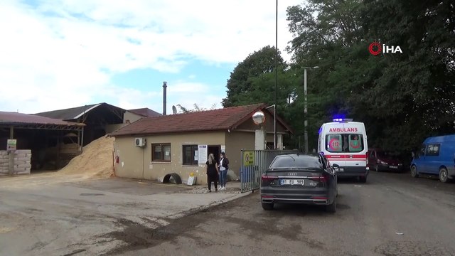 Orman ürünleri üretimi yapan fabrikada gaz bacasının koruma kapağı patladı