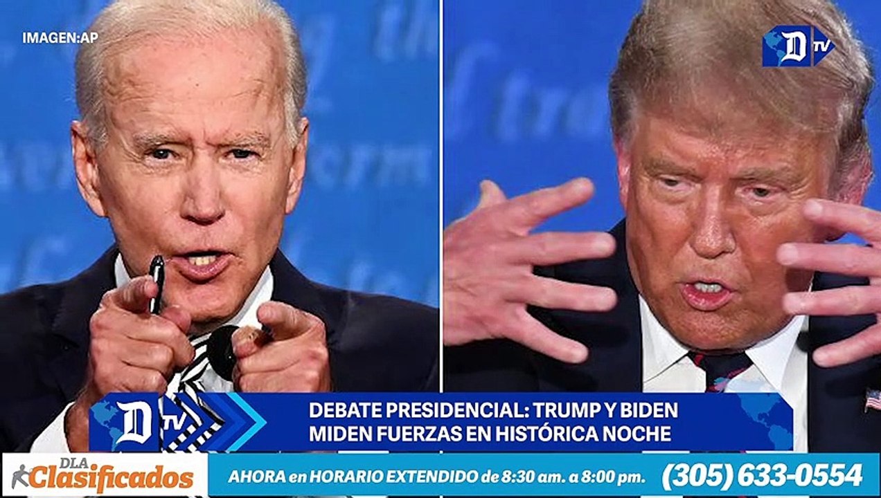 Debate presidencial: Trump y Biden miden fuerzas en histórica noche | El Diario en 90 segundos