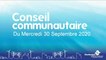 Conseil de la Communauté Urbaine de Dunkerque du Mercredi 30 Septembre 2020 (Replay)
