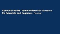 About For Books  Partial Differential Equations for Scientists and Engineers  Review