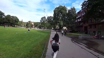 Stockholm September 2020 normal life in the park