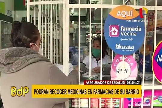 Farmacia vecina: más de 200 mil asegurados se benefician con programa de Essalud