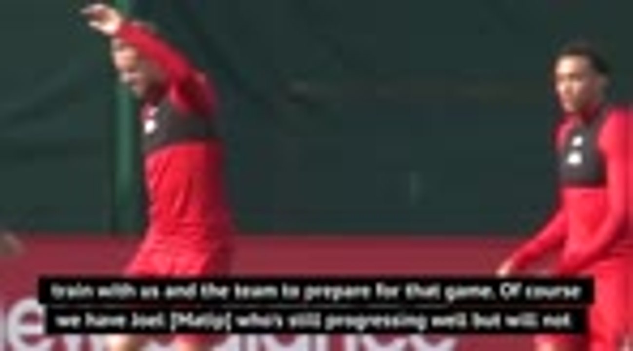 Lijnders gives Liverpool injury update ahead of Arsenal clash